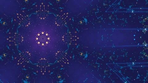 Spinning abstract magic pattern fast looping, beaming and changing its colorful Stock Footage 123281513