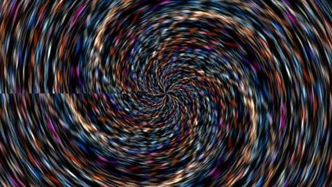 Spinning abstract pattern with vibrant colors and swirling Stock Footage 339514928