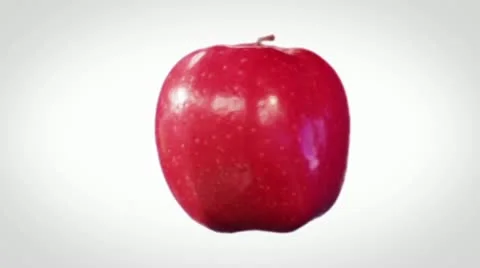 Spinning Apple Stock Footage 21243087
