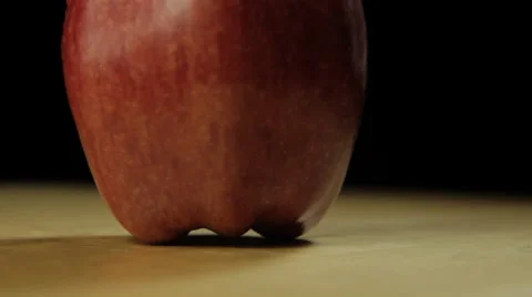 Spinning apple tilt up Stock Footage 46912404
