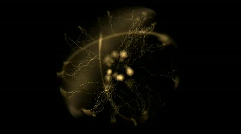 Spinning atom Stock Footage