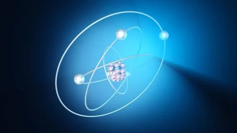 A spinning Atom Stock Illustration