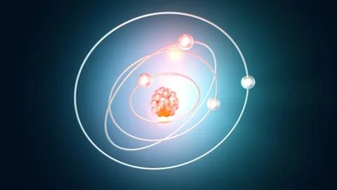 A spinning Atom 스톡 일러스트