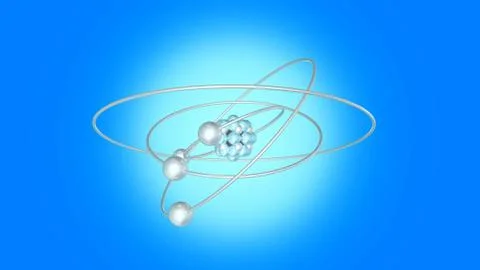 A spinning Atom 스톡 일러스트