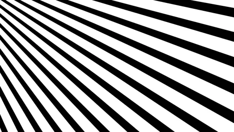 Spinning Bars geometric radial motion background  black white Stock Footage 77851635
