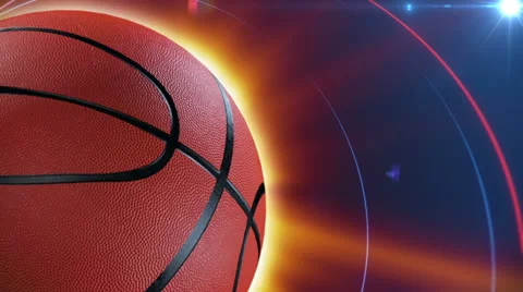 Spinning basketball - loop Video stock 24526114