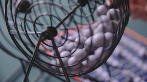 Spinning Bingo Balls Video stock 93765542