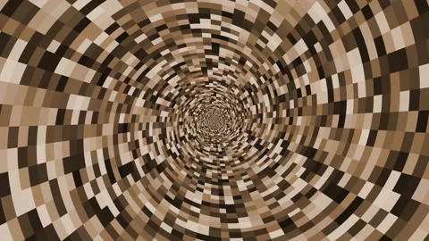 Spinning Block Vortex - Digital Transition Loop Stock Footage 301484597