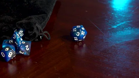 Spinning blue dice 動画素材 201496436