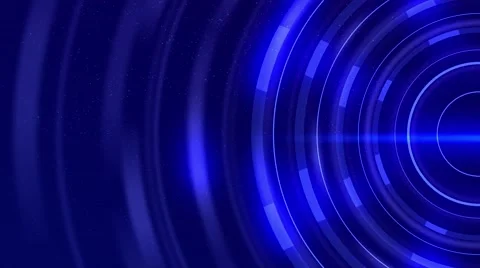Spinning Blue Glowing Energy Tech Rings 4K UHD Stock Footage 62903145
