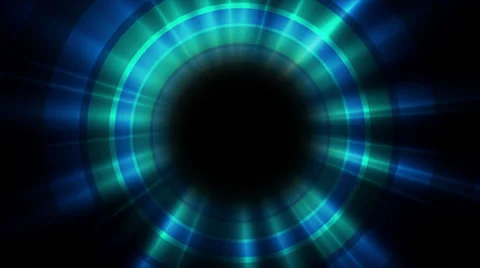 Spinning blue light on the background of circles, loop Video stock 39735733