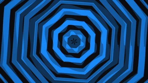 Spinning blue shapes create a dynamic motion effect in Stock Footage 339375303