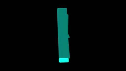 Spinning blue star 3d on black background. Animation. Stock Footage 147656641