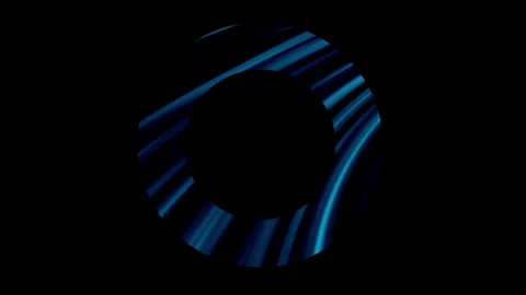 Spinning blue striped ring , loopable Stock Footage 276607732