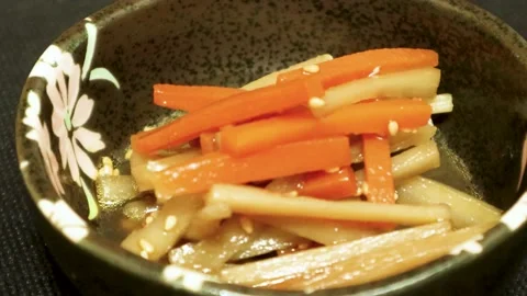 Spinning burdock root Stock Footage 239793333