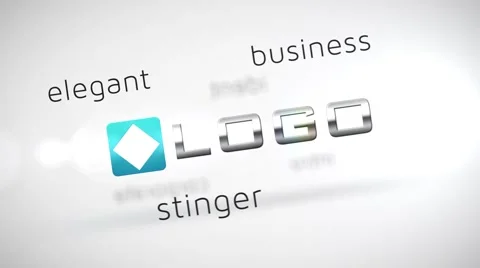 Spinning Business Card - Clean 3D Logo and  Text Titles Spin Reveal HD Intro Stock After Effects