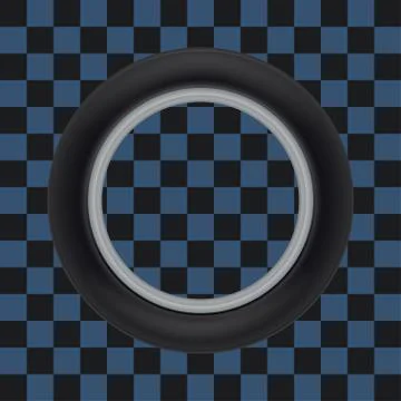 Spinning car wheel Stock-Illustration