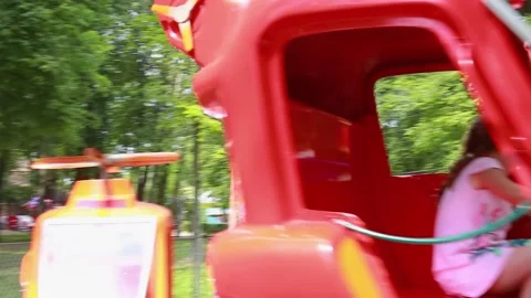 Spinning carousel Stock Footage 135234069