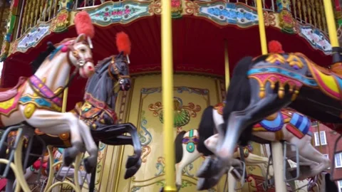 Spinning carousel Stock Footage 169342688