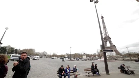 Spinning Carussel in Paris Video stock 84600679