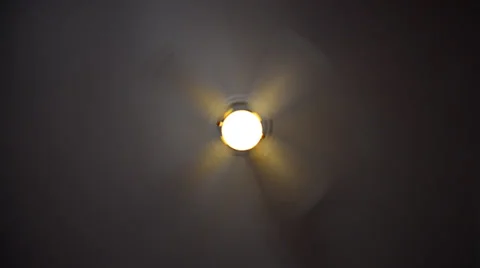 Spinning ceiling fan closeup Stock Footage 26090013