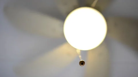 Spinning Ceiling Fan Stock Footage 46883762