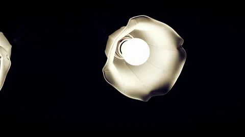 Spinning Ceiling Light (Colorgraded) Stockbeeldmateriaal 10590039