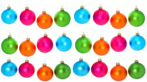 Spinning Christmas Balls Stock Footage 11347575