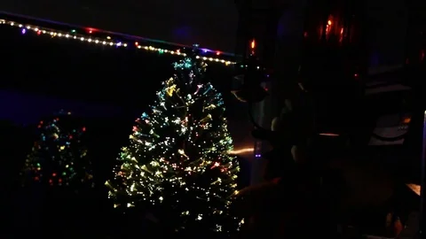Spinning Christmas Tree Stock Footage 82744057