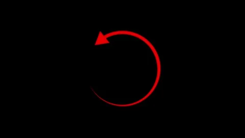 Spinning circle arrow. Please wait, animation,. rotating arrow circle symbo.. Stock Footage 307976493