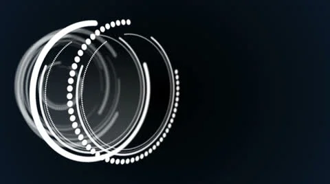 Spinning Circles Background Loop Stock-Footage 25411372