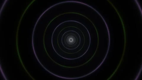 Spinning circles create a mesmerizing visual effect in Stock Footage 338015633