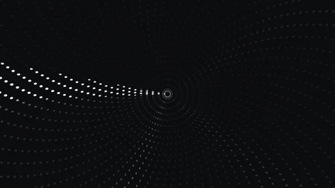 Spinning circles with light dots creating a tunnel effect Stock Footage 339515024