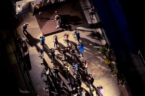 Spinning class Stock Photos