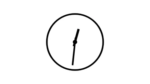 Spinning clock in 12 hour seamless loop A-06 스톡 동영상 42904528