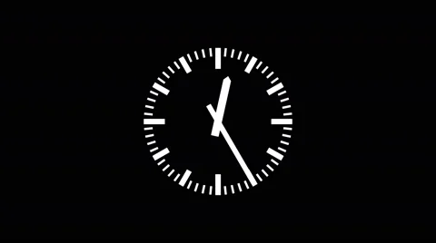 Clock Spinning 24 Hours (Loop) Stock Video - Video of loopready