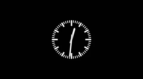 Spinning clock in 12 hour seamless loop-1-01-3-mka Video stock 59108214