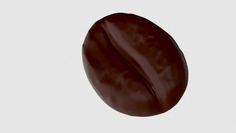 Spinning coffee bean in 3D on a green screen. Stock Footage 210901505