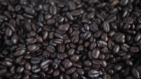 Spinning Coffee Beans 4K 60fps Stock Footage 151169865