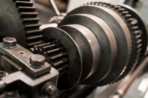 Spinning cog wheels Stock Photos
