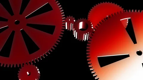 Spinning cogwheel animated Stock Footage 99445011