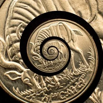 Spinning coin Stock Photos