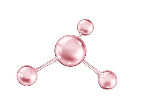 Spinning collagen molecular structure vector illustration Stock Illustration