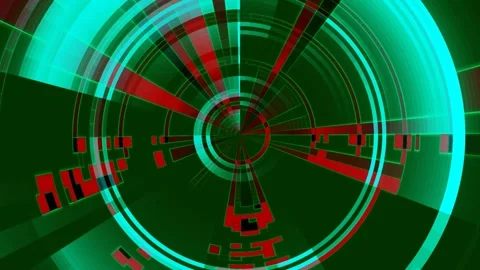 Spinning Color Gradient Lines | Abstract Loop Motion Graphic Stock Footage 295571151