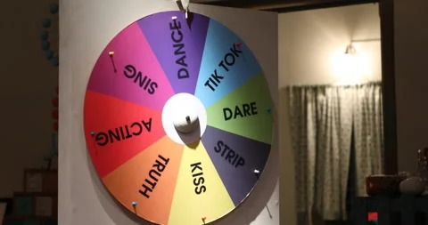 Spinning Color Wheel Game | Stock Video | Pond5