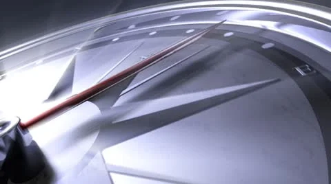 Spinning Compass Stock Footage