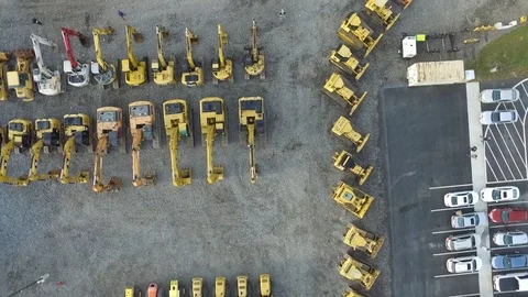 Spinning Construction Aerial Stock Footage 77278279
