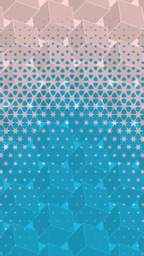 Spinning Cubes Under Elegant Forms Seamless Looping Stock Footage 272168123