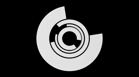 Spinning curve matte Stock Footage 33047883