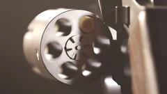 Russian roulette with black .38 special , Stock Video